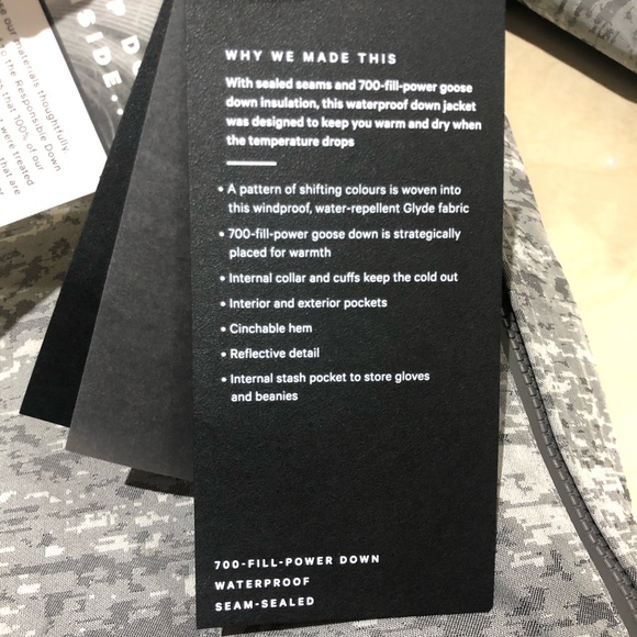 NWT Lululemon Pinnacle Warmth Jacket $398-Size L - Picture 8 of 9